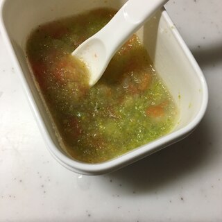 離乳食中期に☆ブロッコリーとトマトと玉葱スープ☆